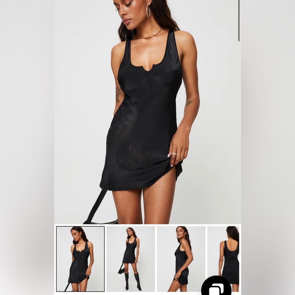 Black mini dress